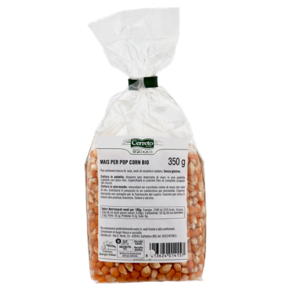 Cerreto i Cereali Mais per Pop Corn Bio 350 g