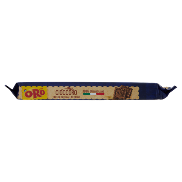 Oro Saiwa Cioccoro - frollini integrali al caca con gocce di cioccolato e fiocchi d'avena - 300g