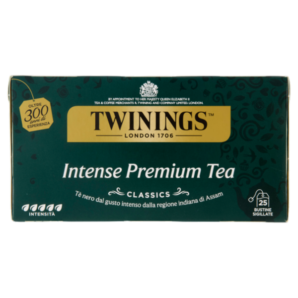 Twinings Intense Premium Tea Tè Nero 25 filtri The 50 g