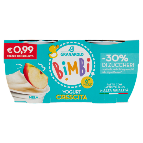 Granarolo Bimbi Yogurt Crescita Mela 2 x 100 g