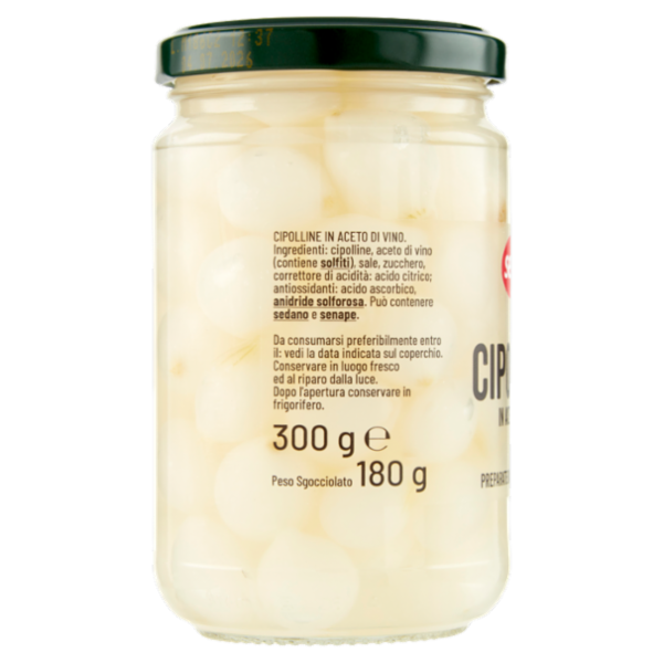 Selex Cipolline Aromatizzate con Aceto di Vino 300 g