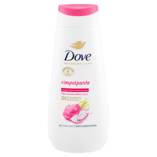 Dove Advanced Care Docciaschiuma rimpolpante dragon fruit & crema di cocco 225 ml