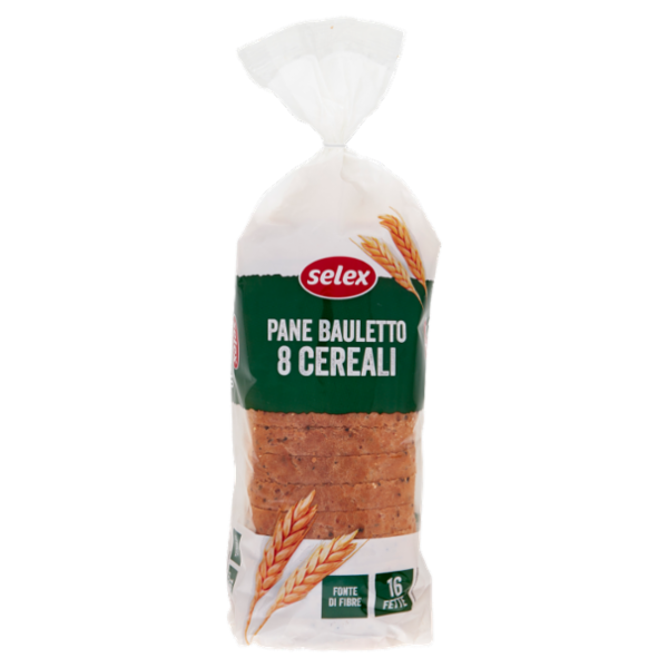 Selex Pane Morbido con 8 Cereali a Fette 400 g