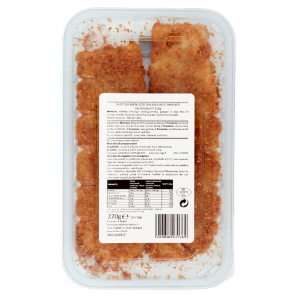 Harbour Seafood Co. Filetti di Merluzzo d'Alaska Impanati 2 x 110 g