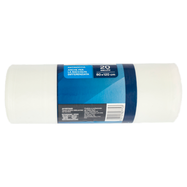 Vanto Sacchi Rifiuti Condominiali Antigoccia Trasparenti Cm 80X120 20 pezzi