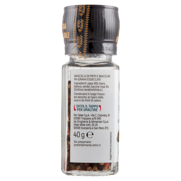 Selex Pepe Misto in Grani con Macinello 40 g