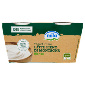 Mila Yogurt Intero Latte Fieno Di Montagna Bianco 2 x 115 g