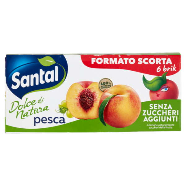 Santàl Dolce di Natura pesca Senza Zuccheri Aggiunti 6 x 200 ml