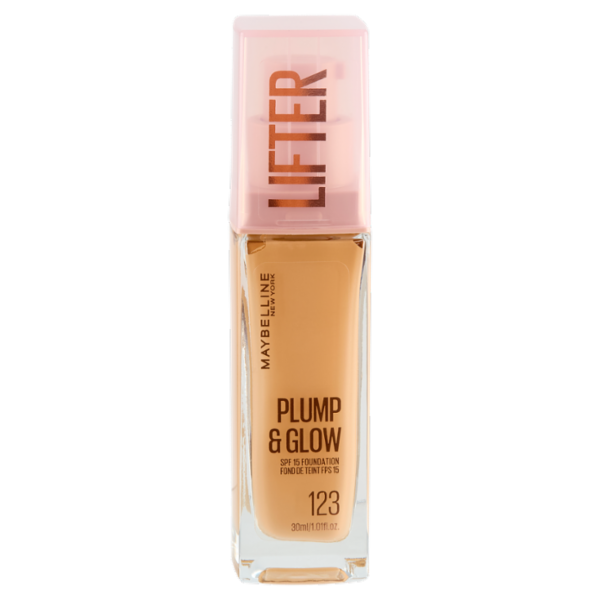 Maybelline New York Lifter Plump & Glow Fondotinta 123 30 ml