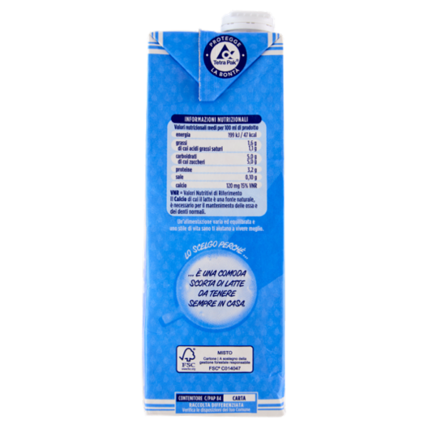 Granarolo Latte Parzialmente Scremato UHT a Lunga Conservazione 1 Litro