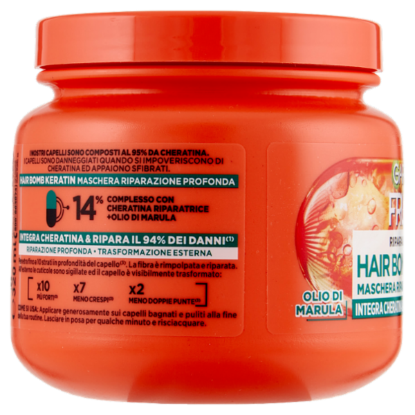 Garnier Fructis Maschera Ripara&Rinforza per capelli danneggiati 320 ml