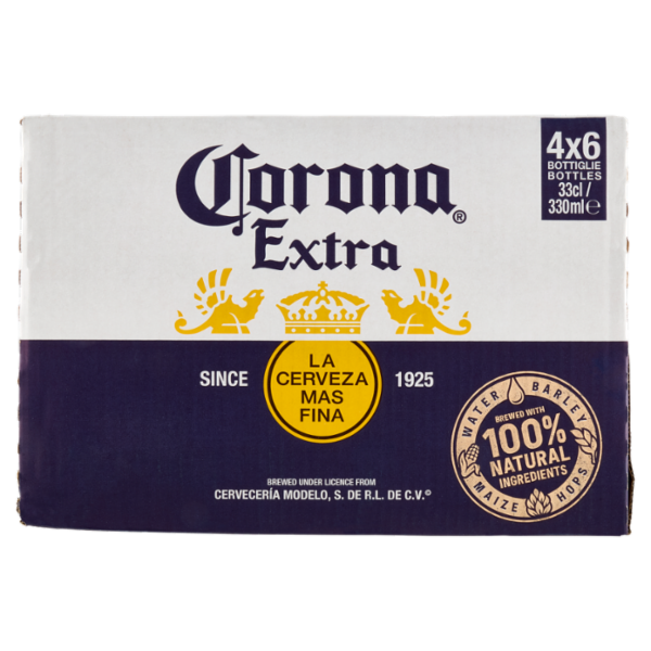CORONA Extra Birra lager messicana bottiglia 4x6x33 cl