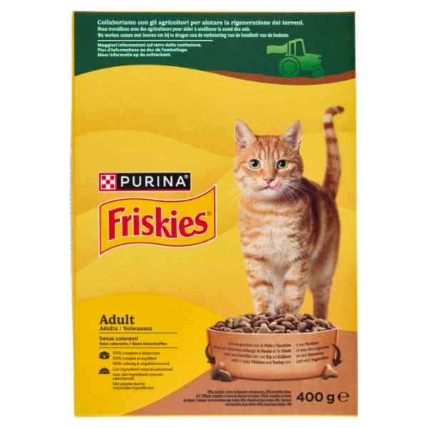 PURINA FRISKIES Adult Pollo e Tacchino e con Verdure 400g