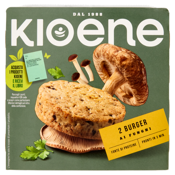 Kioene 2 Burger ai Funghi 200 g