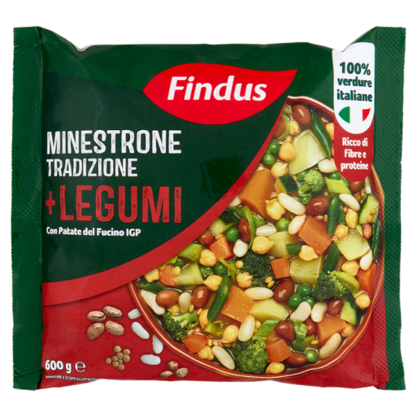 Findus Minestrone Tradizione + Legumi con Patate del Fucino IGP 600 g
