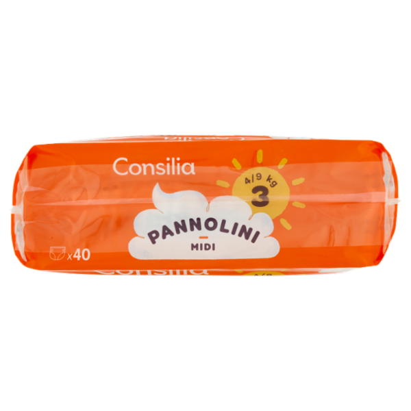Consilia Pannolini per Bambini Midi 4-9 kg 3 2x20 pezzi