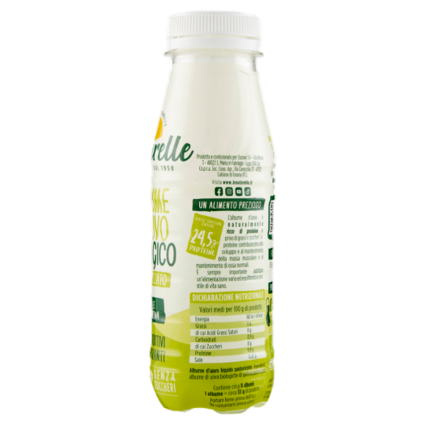 le Naturelle Albume d'Uovo Biologico Pastorizzato 250 g