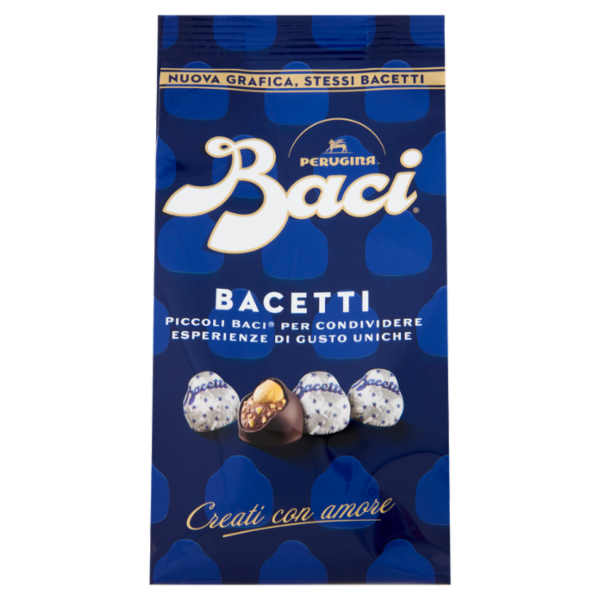 BACI PERUGINA Bacetti Cioccolatini Fondenti ripieni al Gianduia Sacchetto 290g