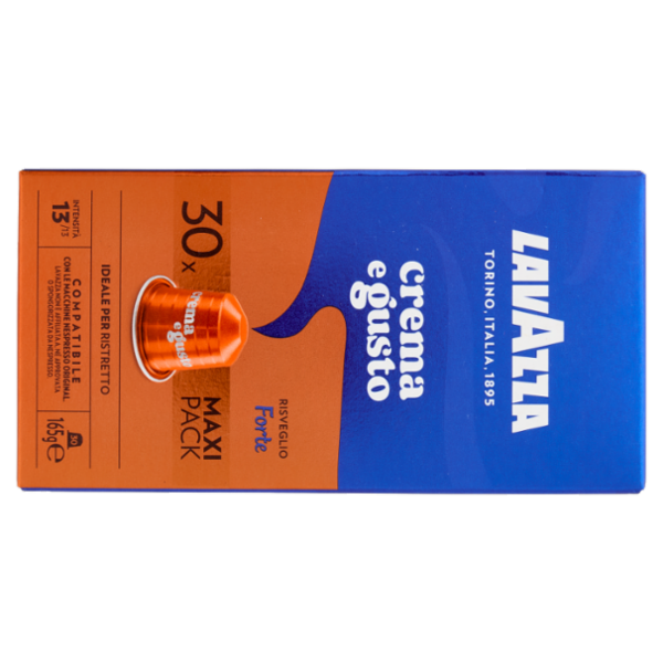Lavazza crema e gusto Forte Compatibile Nespresso Original 30 Capsule 165 g