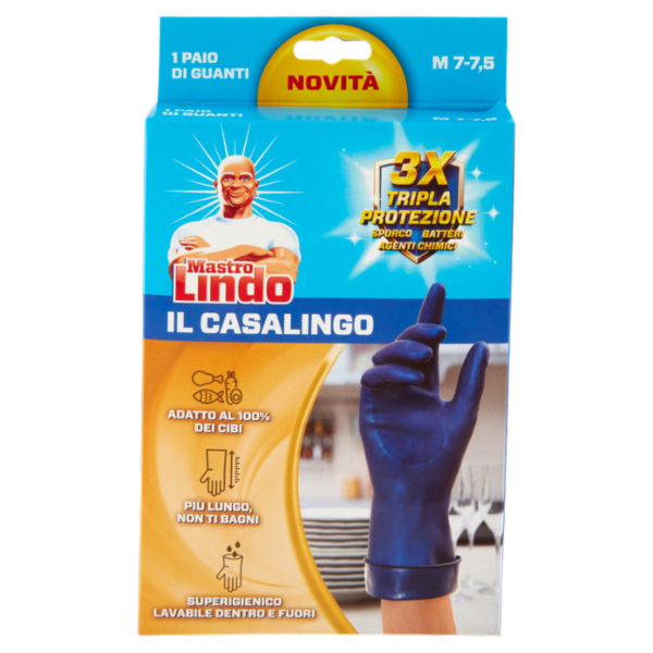 Mastro Lindo il Casalingo Guanti M 7-7,5 1 Paio