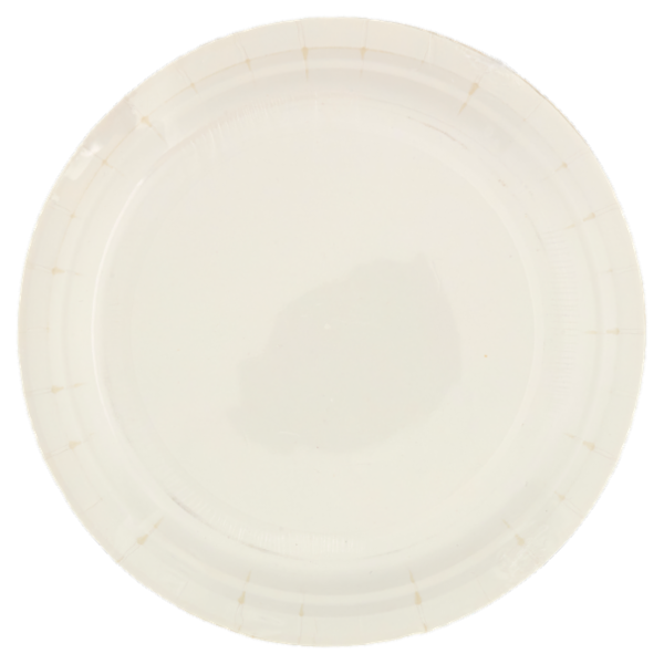 Consilia Piatti in Carta Bianchi Biodegradabili e Compostabili 18 cm 50 pezzi