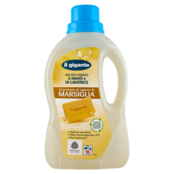 IL GIGANTE Bucato Liquido a Mano e In Lavatrice Al Profumo Di Sapone Di Marsiglia 1000 Ml