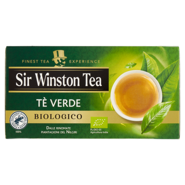 Sir Winston Tea Tè Verde Biologico 20 x 1,75 g