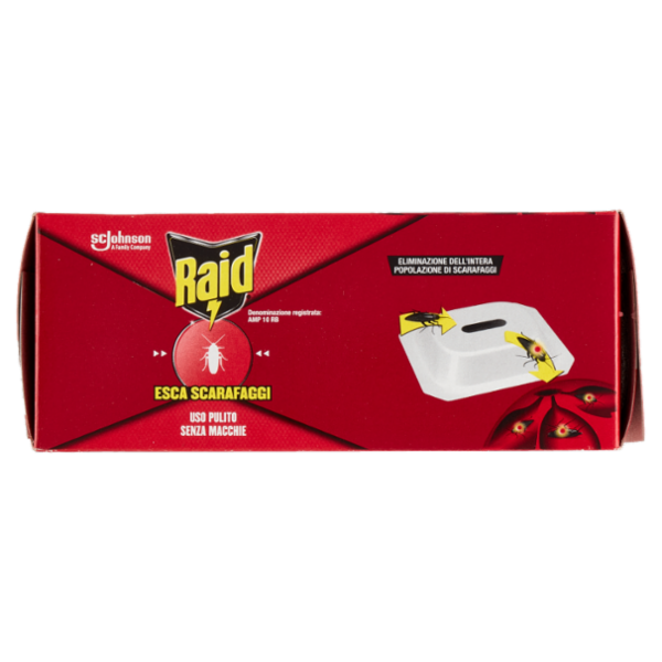 Raid Esca Scarafaggi Insetticida, Inodore, Pronta all'Uso in Spazi Interni ed Esterni, 6 pezzi