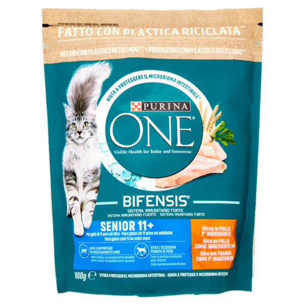 PURINA ONE Senior 11+ Ricco in Pollo 800 g