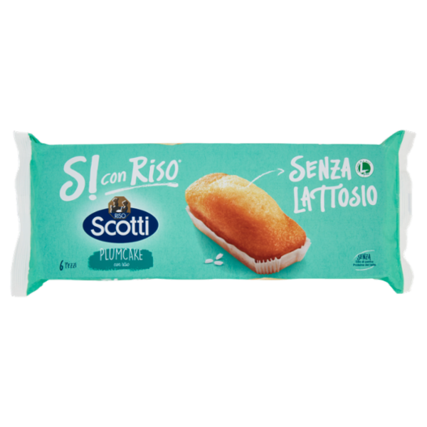 Riso Scotti Si con Riso Senza Lattosio Plumcake con riso 6 x 31,7 g