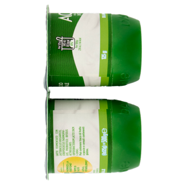 ACTIVIA Yogurt Bianco Naturale con Probiotico Bifidus, 4x125g