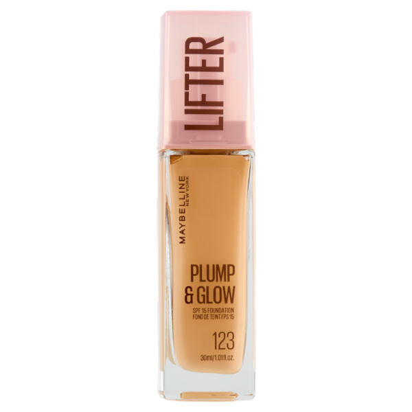 Maybelline New York Lifter Plump & Glow Fondotinta 123 30 ml