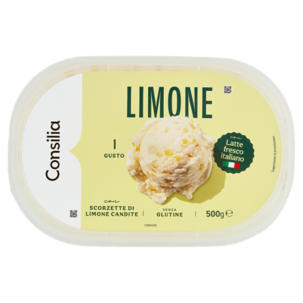 Consilia Gelato Limone con Scorze di Limone 500 g