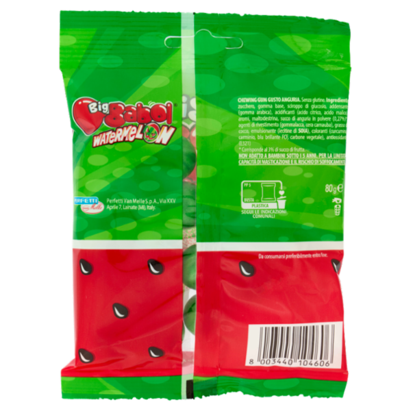 Big Babol Watermelon Chewing Gum Gusto Anguria 80 g
