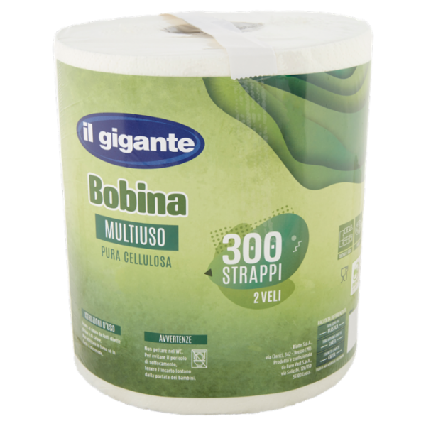IL GIGANTE Bobina Multiuso 300 Strappi 2 Veli