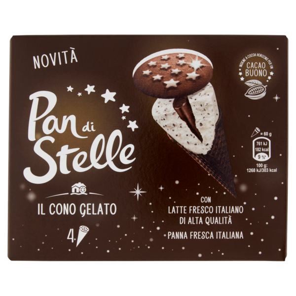 Pan di Stelle il Cono Gelato 4 x 60 g