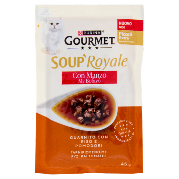 PURINA GOURMET Soup Royale con Manzo 45g