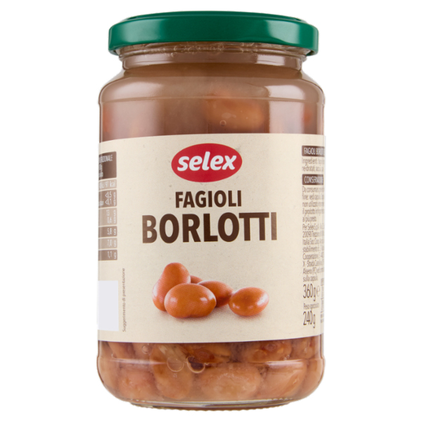 Selex Fagioli Borlotti Lessati 360 g