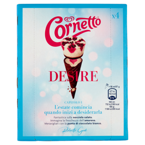 Cornetto Algida Desire Roberto Godi 4 x 57 g