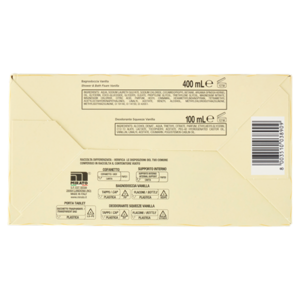 Breeze Vanilla Deodorante Squeeze 100 mL + Bagnodoccia 400 mL + Porta Tablet