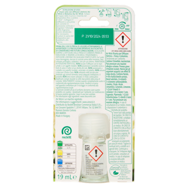 Air Wick Profumatore per Ambienti Fresia e Gelsomino Ricarica 19 ml