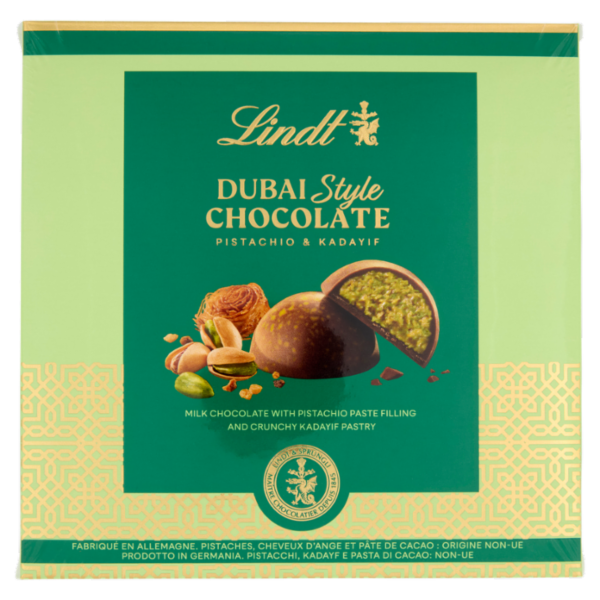 Lindt Praline Dubai Style Chocolate Pistachio & Kadayif 90 g