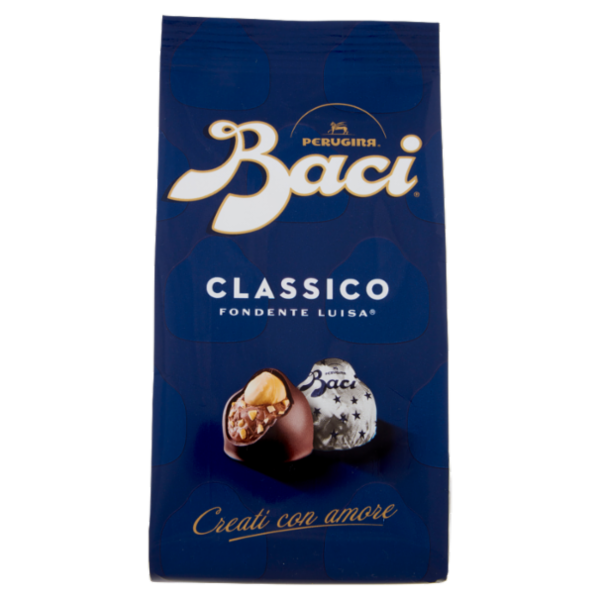 BACI PERUGINA Cioccolatini Fondenti ripieni al Gianduia Sacchetto 125g