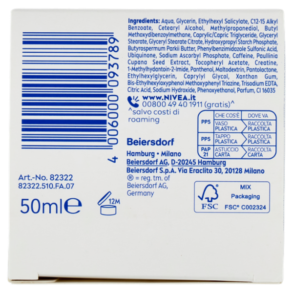 Nivea Q10 Anti-Rughe Energy Crema Giorno Illuminante SPF 15 Pelle Stanca e Spenta 50 ml
