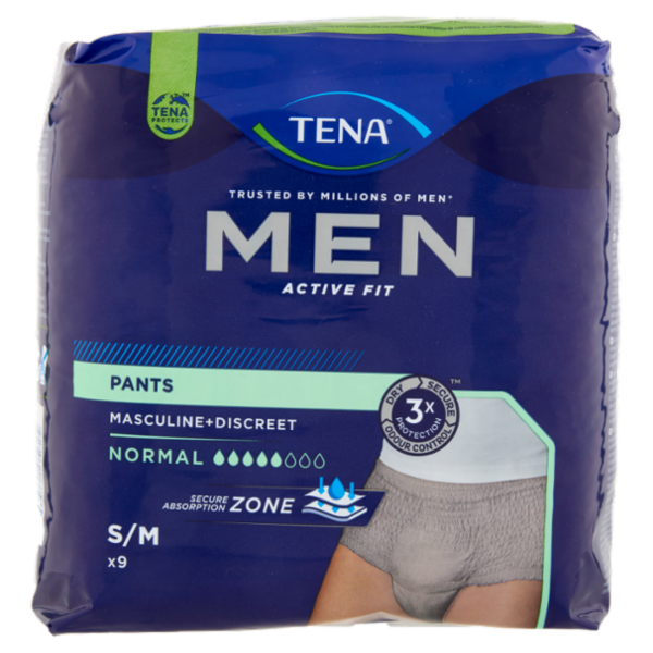 Tena Men Active Fit Pants Normal S/M 9 pz