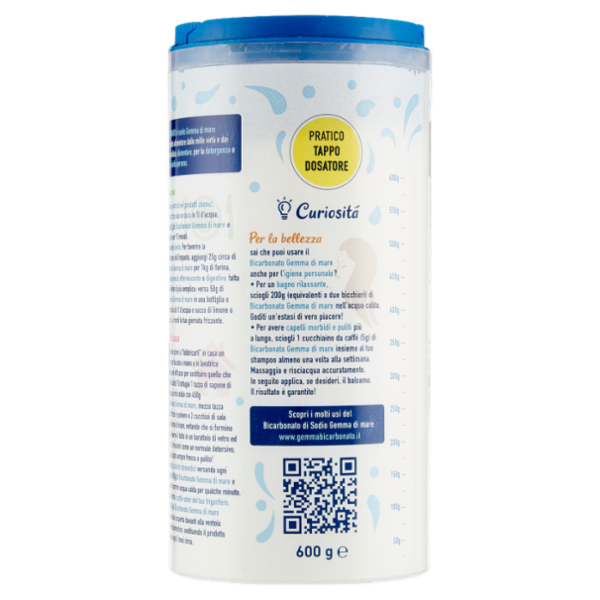 Gemma di mare Bicarbonato di sodio Alimentare 600 g