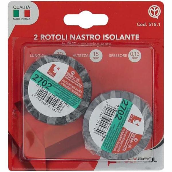Poly Pool 2 Rotoli Nastro Isolante 10 Metri