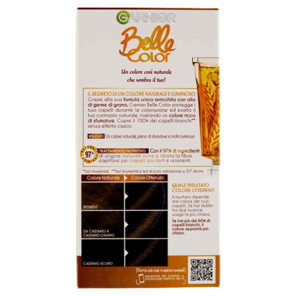 Garnier Belle Color Colorazione Permanente 24 Castano Scuro Naturale 3