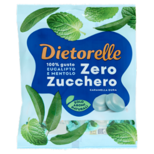 Dietorelle Zero Zucchero Caramella Dura Eucalipto e Mentolo 70 g