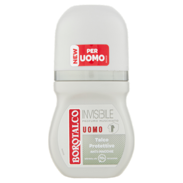 Borotalco Uomo Invisibile Profumo Muschiato Deo Roll On 50 ml
